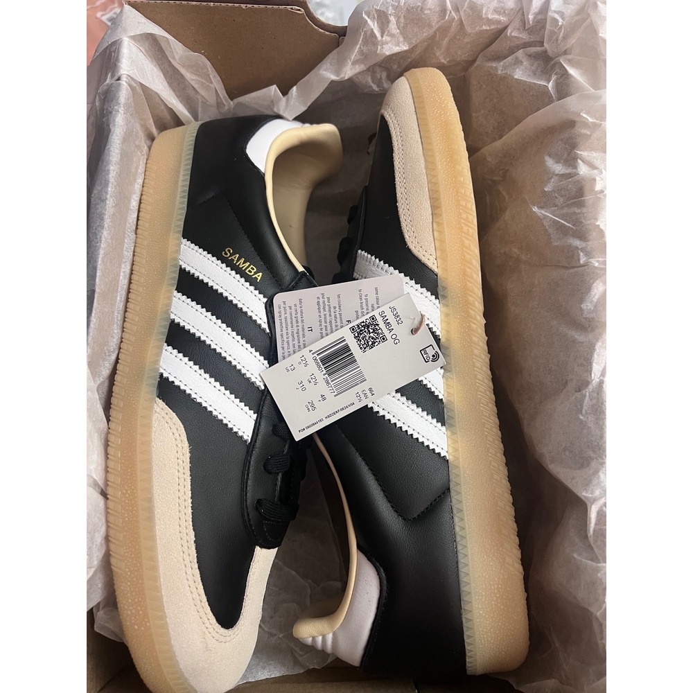 NEW adidas Originals Samba OG Sneakers Core Black White Gum JS3832 Men Sz 13